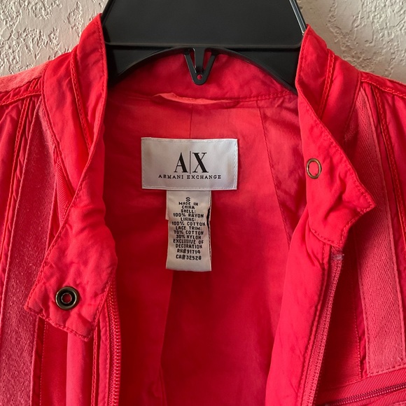 Armani Exchange Fitted Jacket Womens Red - Picture 7 of 8